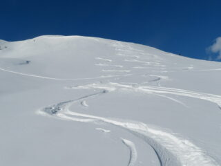 in alto polvere spettacolare