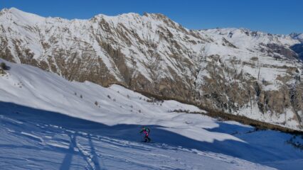Sulla dorsale che porta in cima