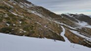 Poca neve verso il Colletto Balma
