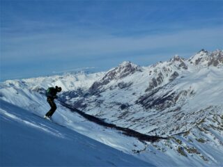 Partenza su neve pressata