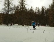 Poco sopra la pista di fondo di rientro 