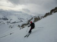 In discesa dal col Des Auriesses