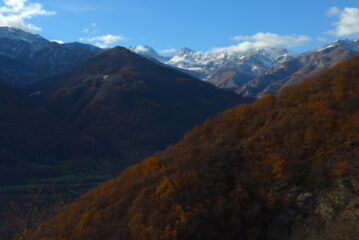 Panorama all'inizio del cammino