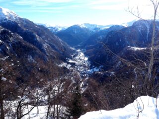 Panorama verso valle da C.ma Pariet.