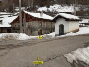 Alla partenza (non segnalata) del sentiero 5A a Chateau