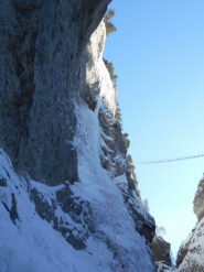 Vu du bas à la descente