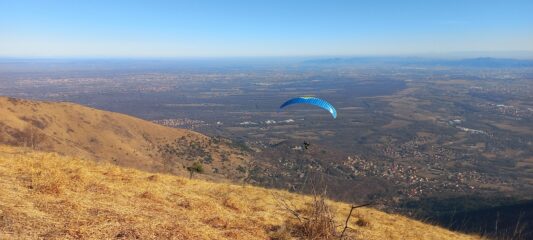 Parapendio in volo