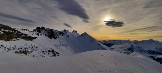 Pendio della seconda salita verso anticima Bec du Lievre (Rocher Peyron)
