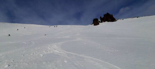 Prima discesa versante sud Tete Dure non male
