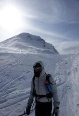 ...pochi metri sotto la cima.