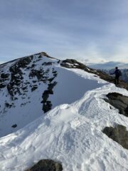 Tratto in cresta che porta alla Vergia