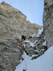 Ancora io che salgo. Questo è il secondo salto.