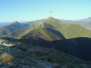 La dorsale vista dal monte Croce