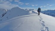 Ultimi metri verso il M.Arete.