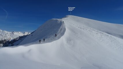 Saliamo l'estetica e bonaria cresta, con il dio Eolo adirato.