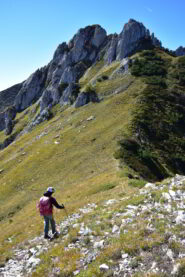 Scendendo per la cresta Sud del Bec Baral