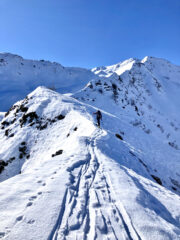 Verso il colletto sul costone divisorio
