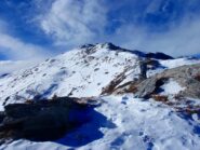 sulla cresta verso la cima