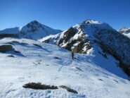 Cima Ruscarina (m.2257) e Pizzo d'Ormea (m.2476) da sotto Cima Ferrarine