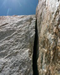 il tiro sbagliato (6b+ via Cheraz). se siete finiti qua sotto, dovreste tornare indietro qualche metro in teoria