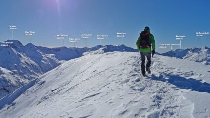 Dopo h.3.30 siamo in vetta al P.zo Campaggio.