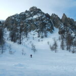 in salita verso il Colle Trancoulette