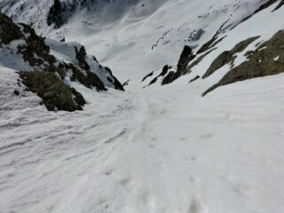 Il canalino di discesa 