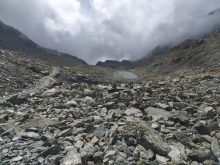 Il pianoro che precede il passo di San Chiaffredo