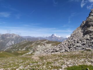 Vista sul Monviso salendo
