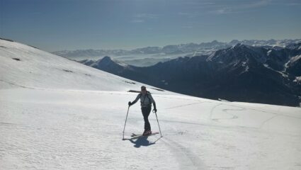 Risalendo sul versante sud
