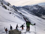 Arrivo del gruppo.