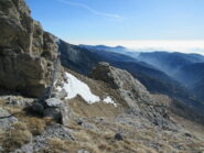 Il passaggio dal Passo del Cavallo (m.2250)