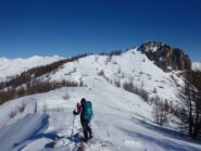 discesa al colletto verso il Midia