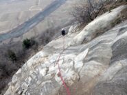 Il tratto dopo il diedro manigliato.