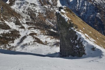 Piodata e canalone visti dall'alto