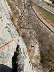 Vista dalla seconda sosta