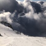 in discesa dentro la rava ambiente apocalittico.