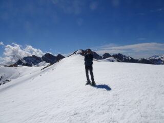 sulla cresta in prossimità della vetta