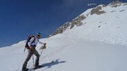 Saliamo verso l'evidente canale posto sulla sx.