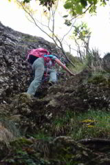 Roccette per arrivare in vetta al monte Gifarco