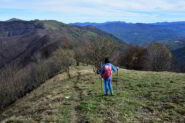 Scendendo lungo la cresta Est del monte Carmo