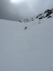 discesa nel canalone