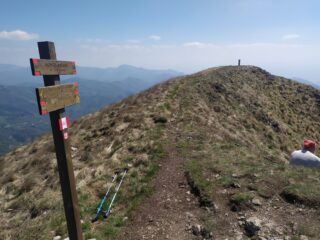 La cresta che costituisce la vetta del Galero