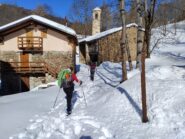 Neve abbondante già alla frazione.