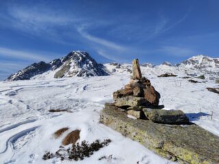Sulla spianata a pochi metri dal punto di vetta.