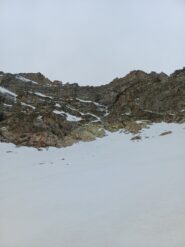 La parete dalla quale ci siamo calati