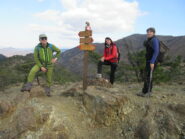 scendendo sul sentiero della normale