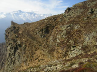 tratto di discesa dal caratteristico colletto