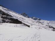 Pendii bassi verso il Des Evettes