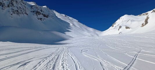 verso la valanga di sabato scorso.